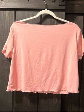Women's colsie Pink Short-Sleeve Cropped Tee